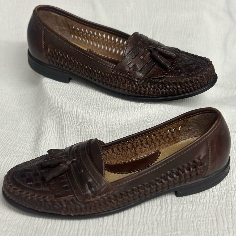 Nunn Bush Brown Loafers with Tassel Detail